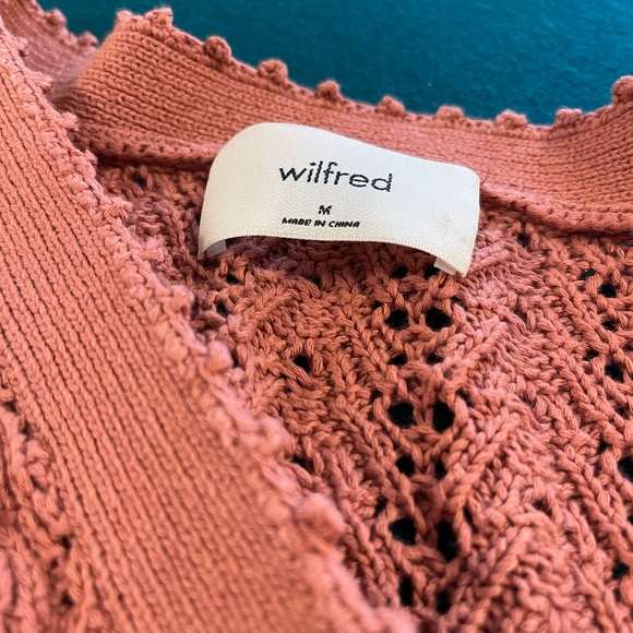 Wilfred red clay cardigan size medium - Picture 3 of 3